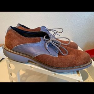 Cole Haan Brown and Blue Suede Shoes